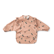 Merle Ruffle Bib with Sleeves Berry Pale Tuscany