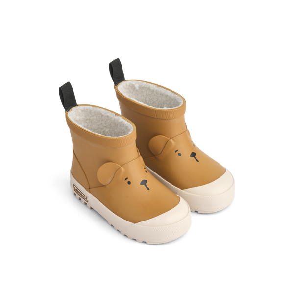 Jesse Bear Thermal Rain Boots Golden Caramel