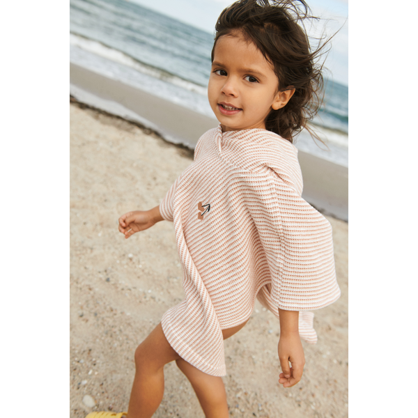 Paco Poncho Stripe Tuscany rose / Creme de la creme
