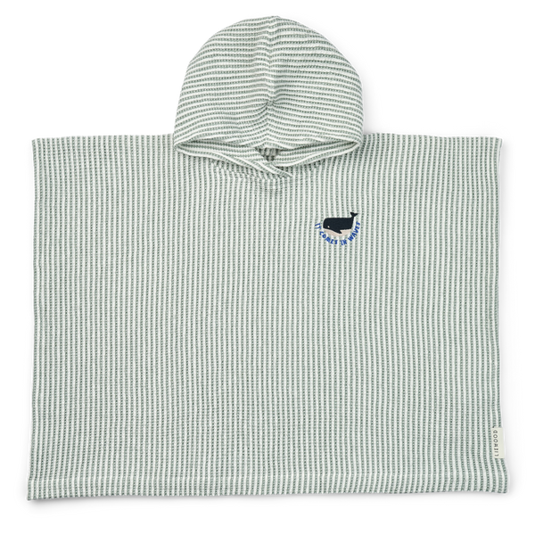 Paco Poncho Stripe Peppermint / Creme de la creme