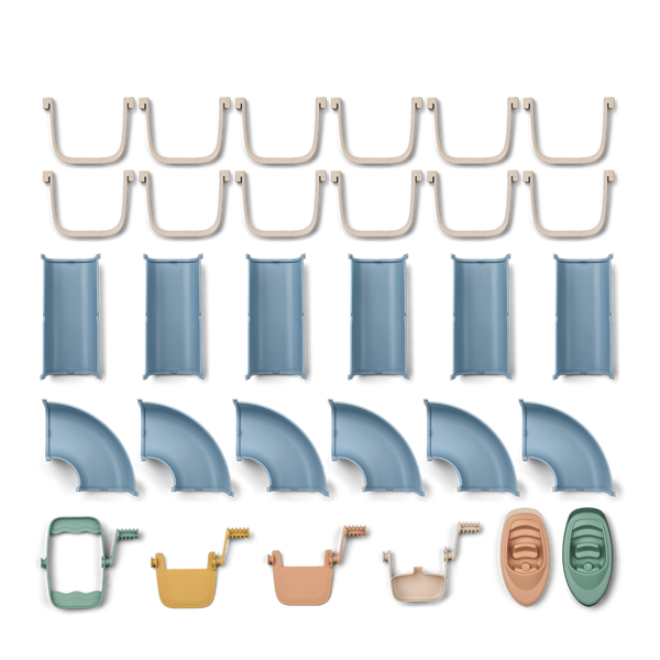 Cassian water slide Beach Blue Mix