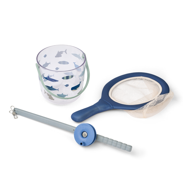 Cora crab fishing set with net Shark / Dove Blue