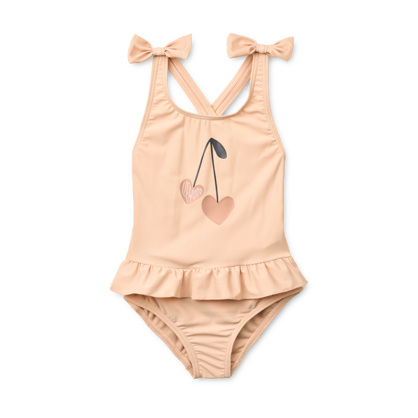 Amara swimsuit with bows Apple Blossom