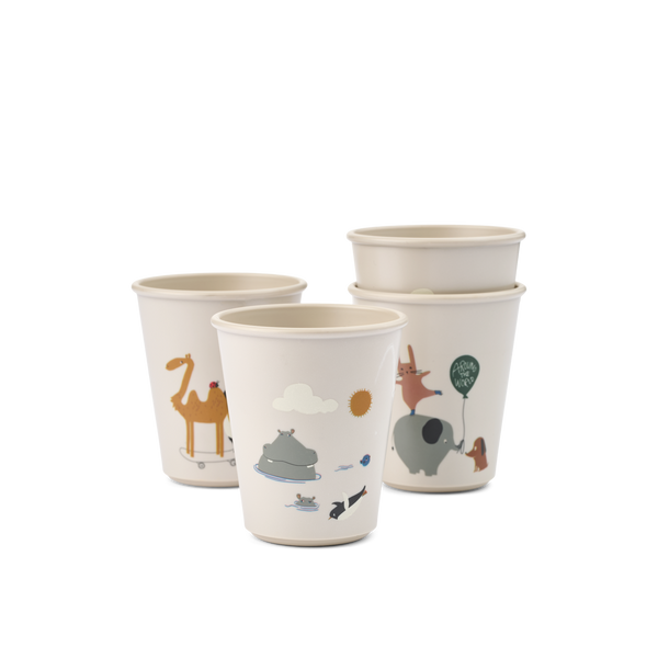 4-Pack Lana drinking cups Around the world 