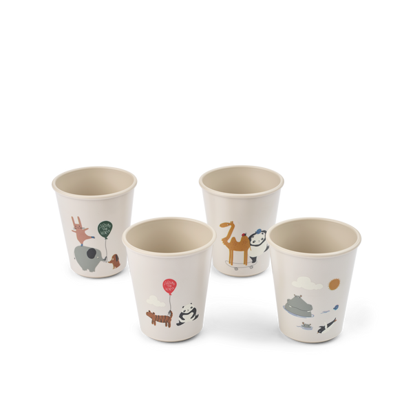 4-Pack Lana drinking cups Around the world 