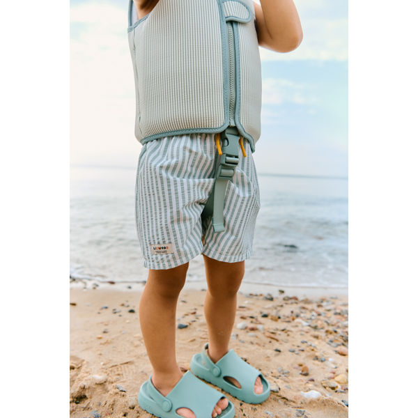 Dove Seersucker Swim Vest Peppermint / Sandy