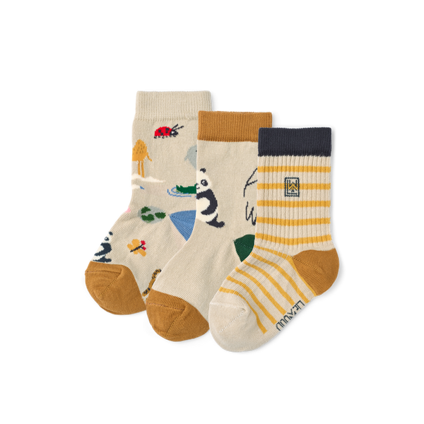 3-pack socks Silas Around the world