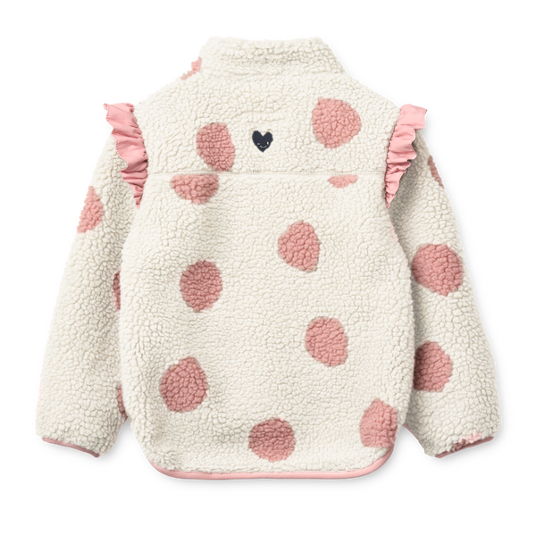 Noam Pile Ruffle Jacket Spot Dot Sandy / Rose