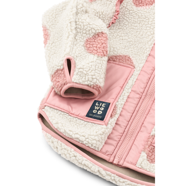 Noam Pile Ruffle Jacket Spot Dot Sandy / Rose