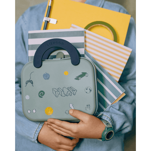 Liewood Elara faltbare Lunchbox Dusty Peppermint zusammengefaltet