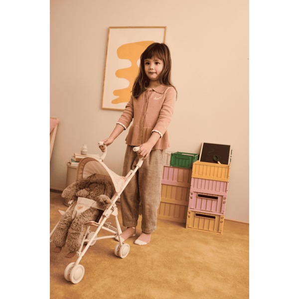 Plüschpuppe Ryo in Oat, Detail des Gesichts