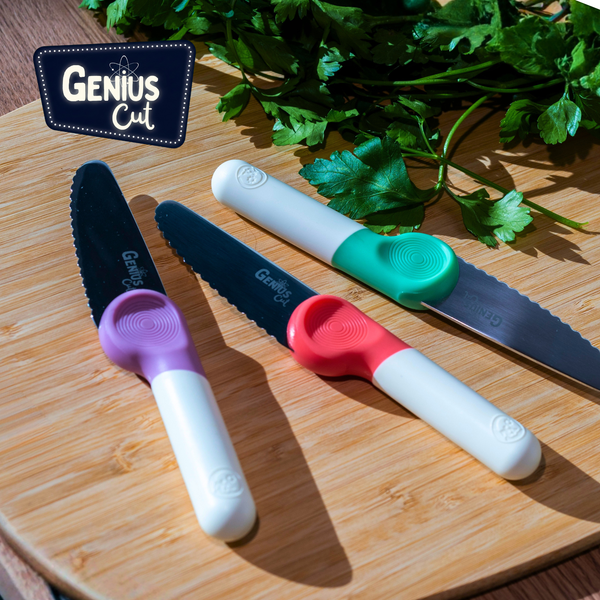 Children's Knife GENIUS CUT Blueberry Cream