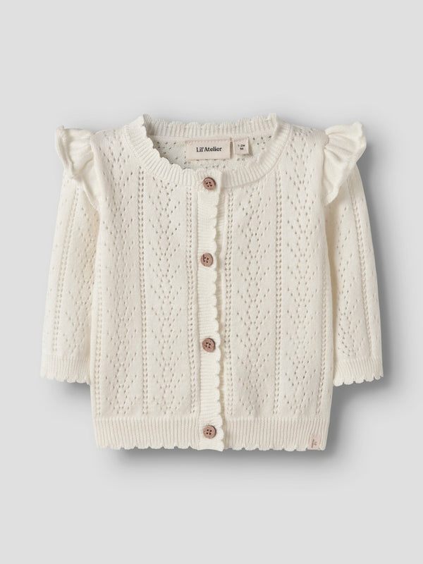 Knitted Cardigan Coconut Milk