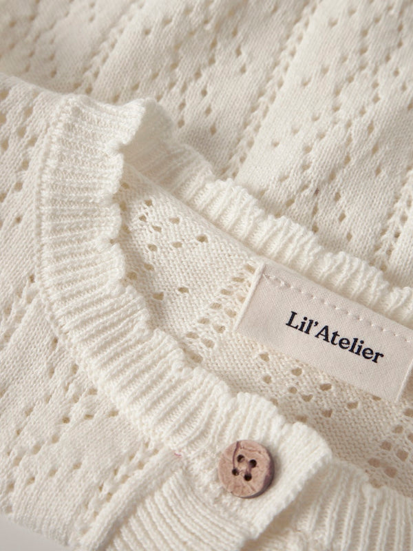Knitted Cardigan Coconut Milk