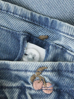 Lil'Atelier Jeans Denim Cherry für Kinder – Seitenansicht
