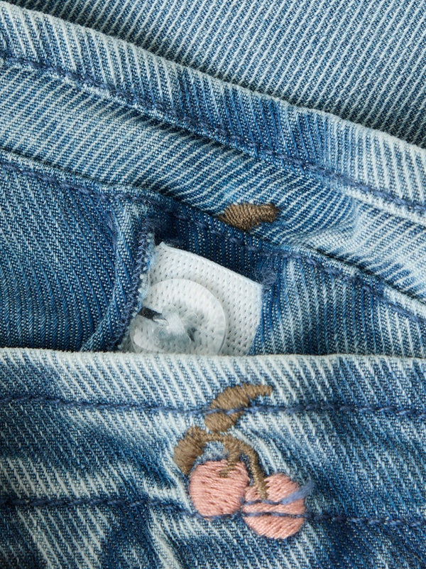 Jeans Medium Blue Denim Cherry