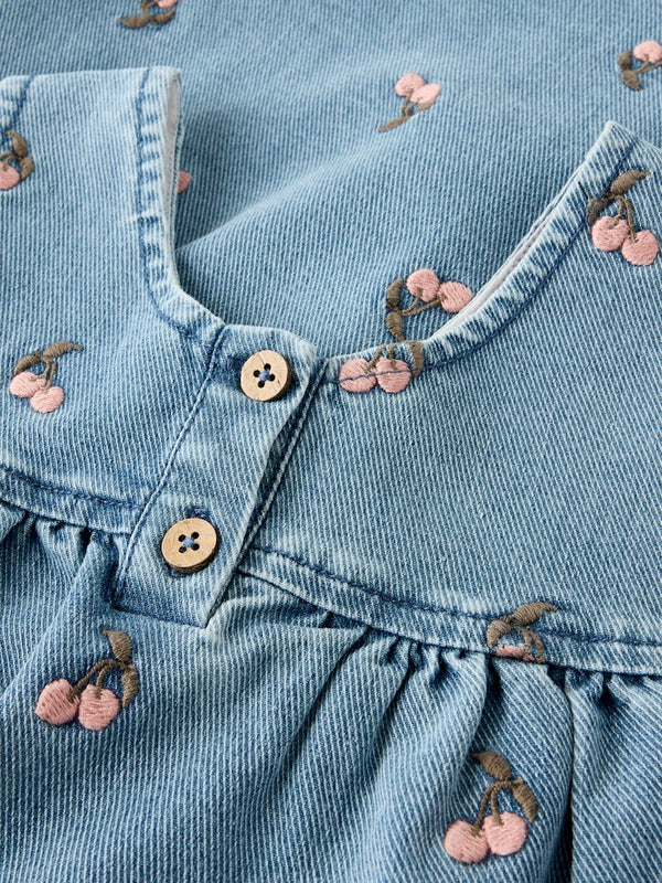 Spencer Dress Medium Blue Denim Cherry