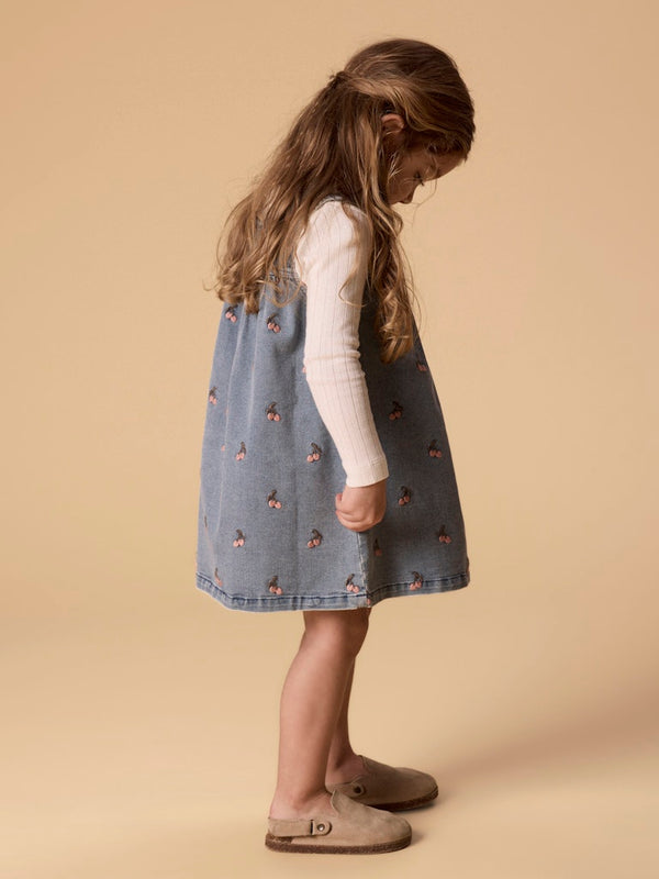 Spencer Dress Medium Blue Denim Cherry