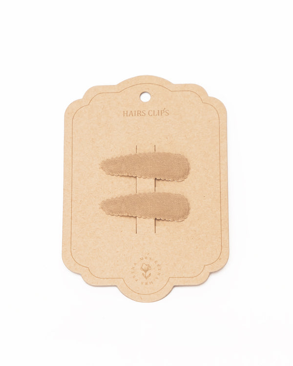 hair clips taupe