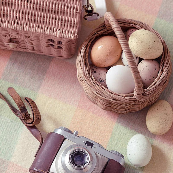 Panier à baies en rotin naturel