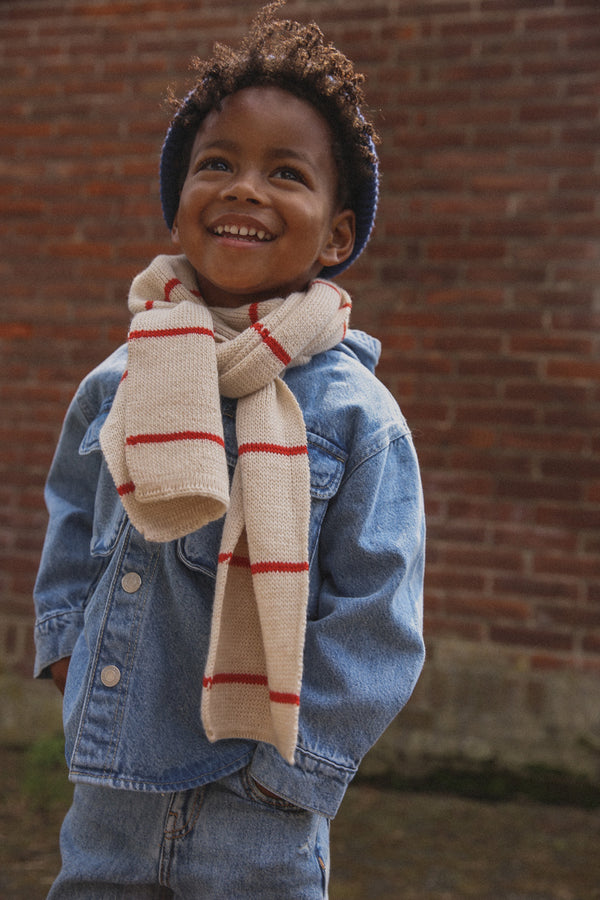 Scarf Igor Cream / Red