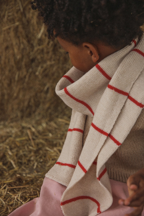 Scarf Igor Cream / Red
