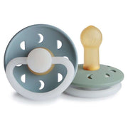 2-Pack Latex Schnuller Moon Phase Cream/Sage