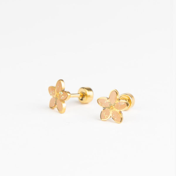 Golden Flora earrings