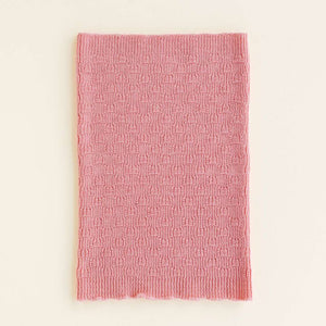 Hvid Schlauchschal Gigi Bubblegum aus extrafeiner Merinowolle