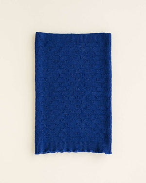 Hvid Schal Gigi Cobalt Blue – Einheitsgrösse für 6 Monate bis 6 Jahre
