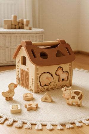 Holzscheune Tiny Barn von Mrs. Ertha, Seitenansicht