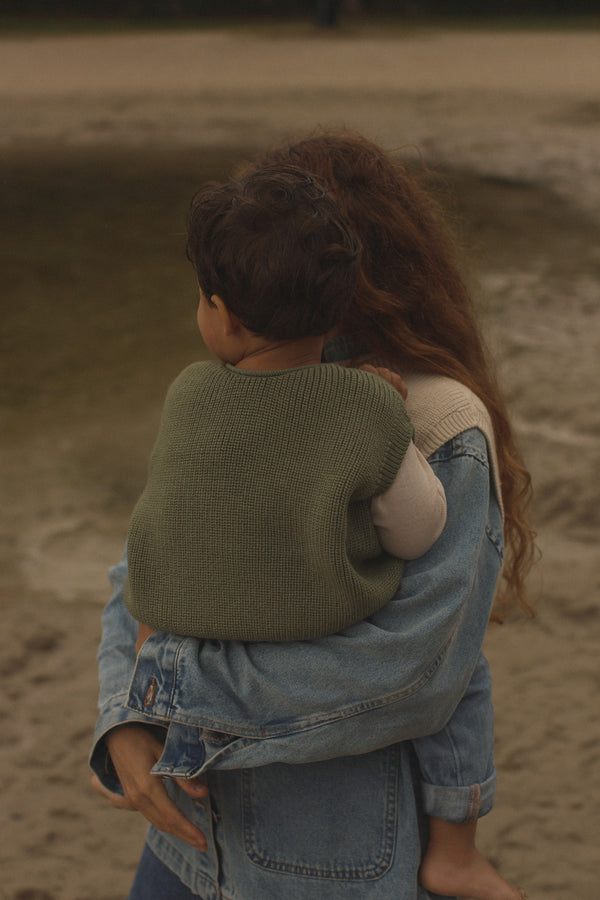 Merino Vest Harvey Artichoke