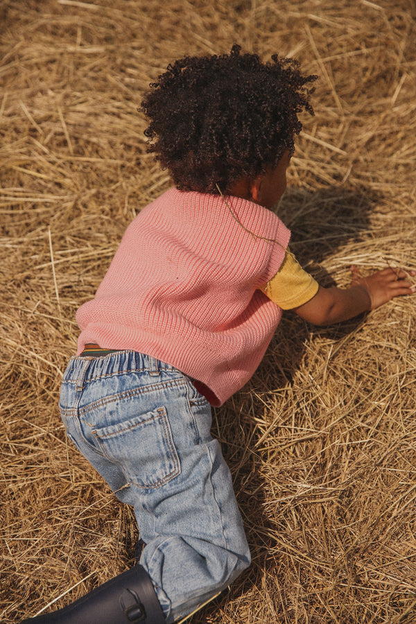 Merino vest Harvey Bubblegum