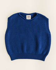 Merino vest Harvey Cobalt Blue