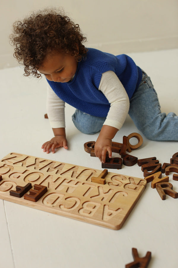 Merino vest Harvey Cobalt Blue
