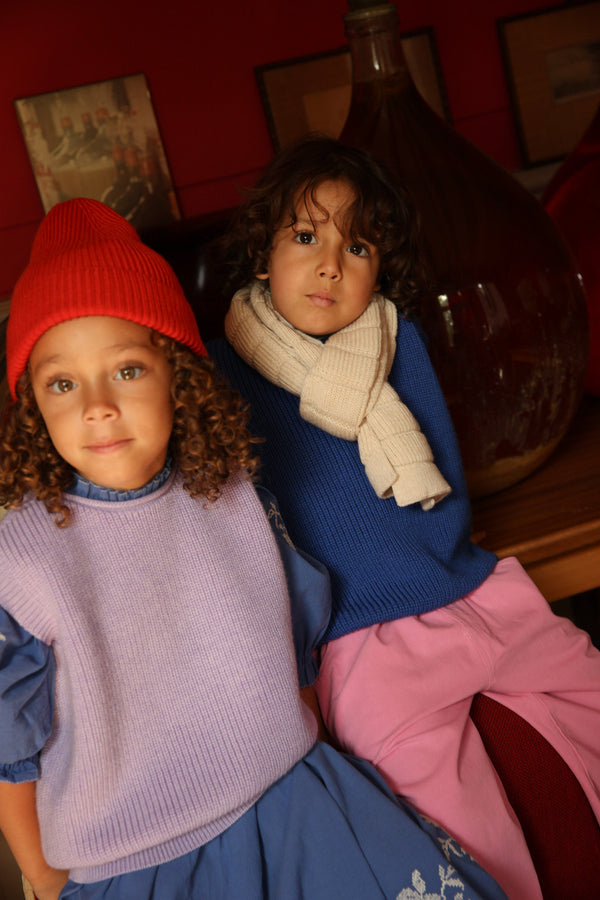 Merino vest Harvey Cobalt Blue