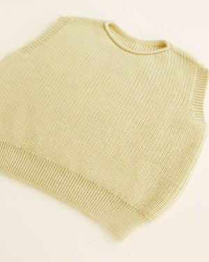 Rückansicht der Hvid Harvey Weste in Light Yellow