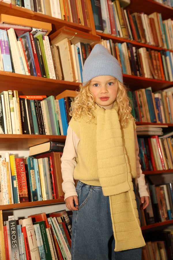 Merino vest Harvey Light Yellow