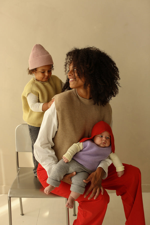 Merino vest Harvey Light Yellow