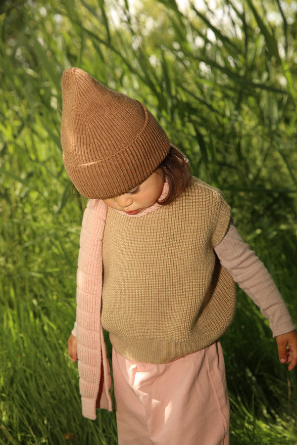 Merino Vest Harvey Sand