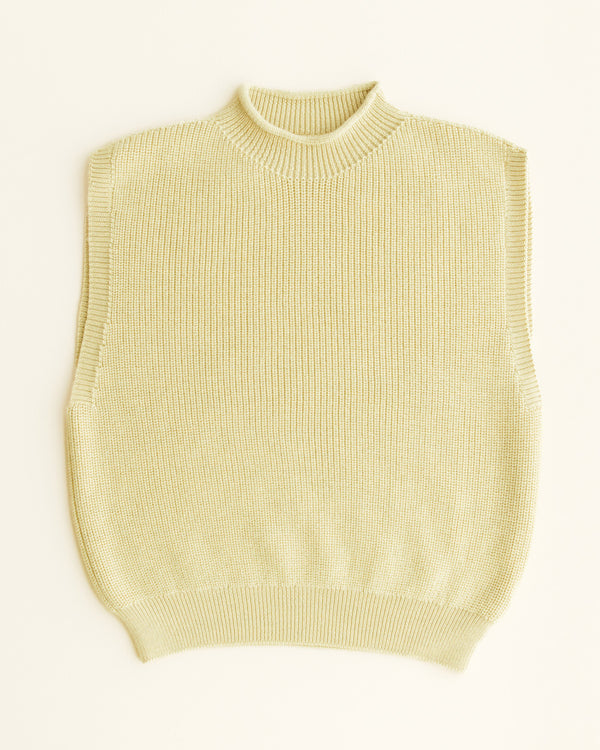Merino vest Helle Light Yellow