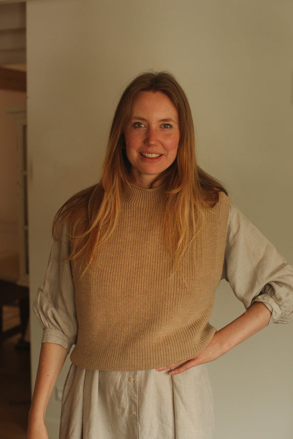 Merino Vest Light Sand