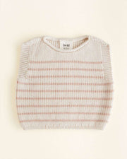 Merino Vest Harvey Cream / Apricot