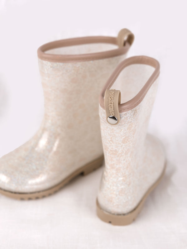 Rain Boots Bouquet Silhouette Glitter