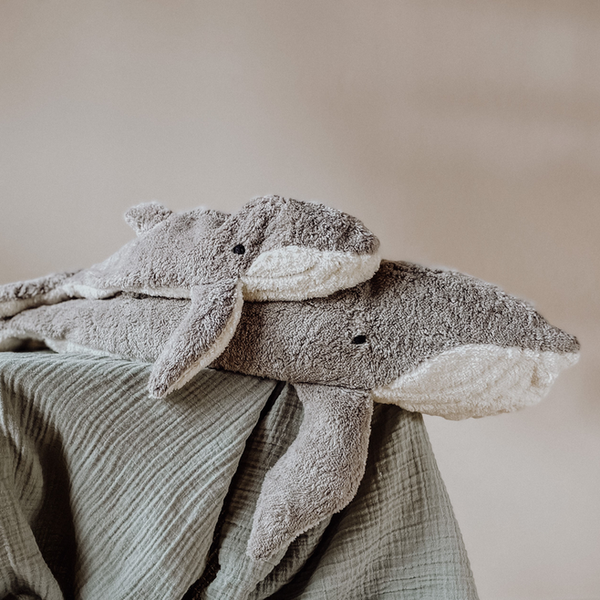 Large whale cuddly toy