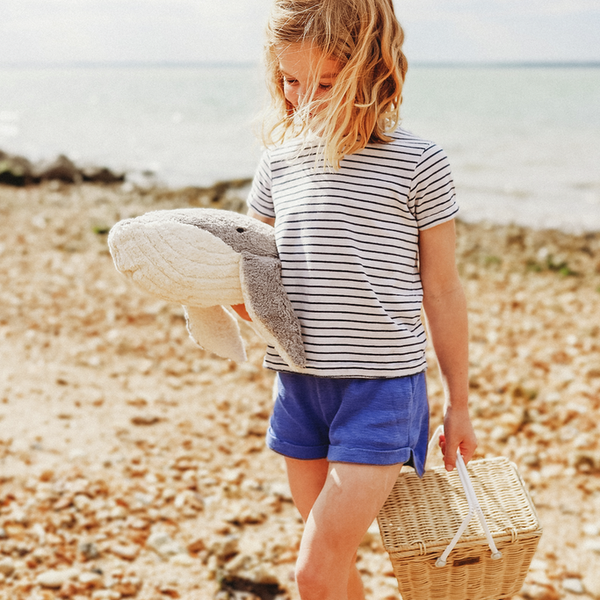 Large whale cuddly toy