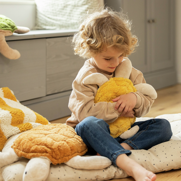 Cuddly toy turtle small saffron