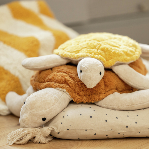 Cuddly toy turtle small saffron