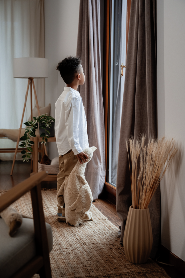 Large linen cuddly goose