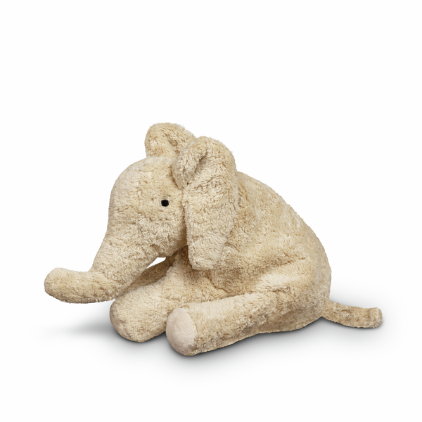 Soft toy elephant small linen